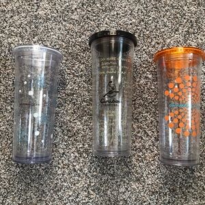 Lot of 3 Caribou Coffee Double Wall Tumbler
